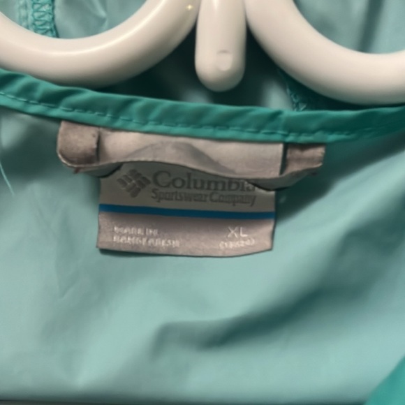 Youth Columbia Teal Windbreaker Jacket - Picture 2 of 2